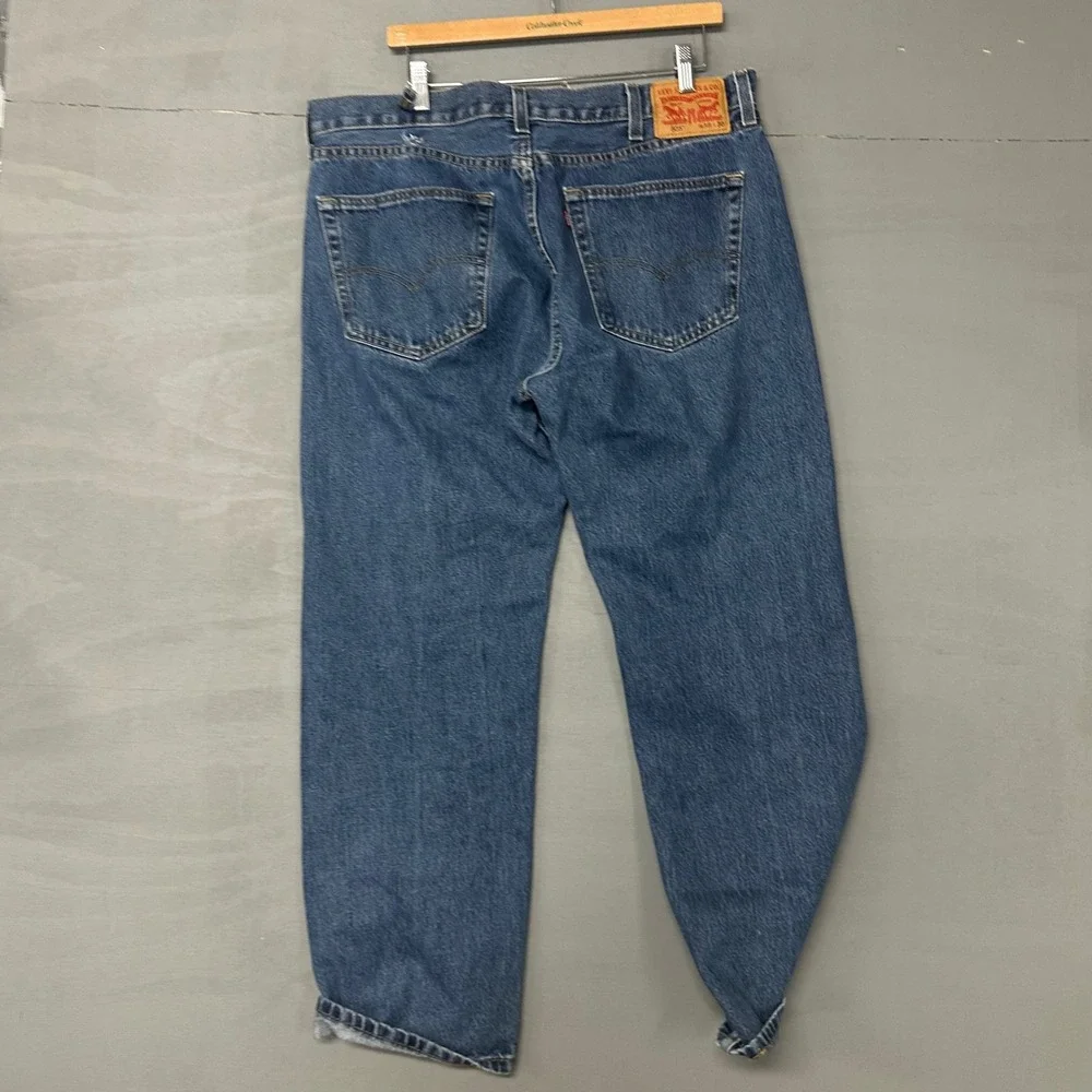 Levis‎ 505 Regular Fit Straight Leg Mens Jeans Medium Wash Blue W38 L30